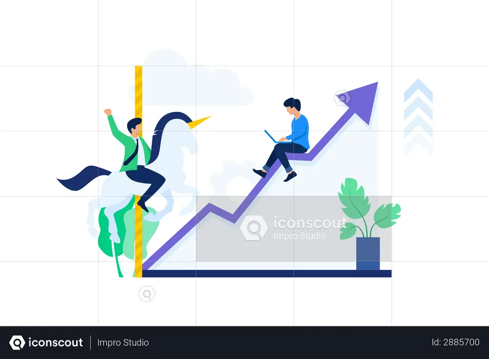 Croissance des entreprises  Illustration