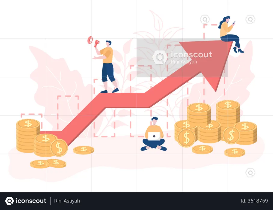 Croissance des entreprises  Illustration