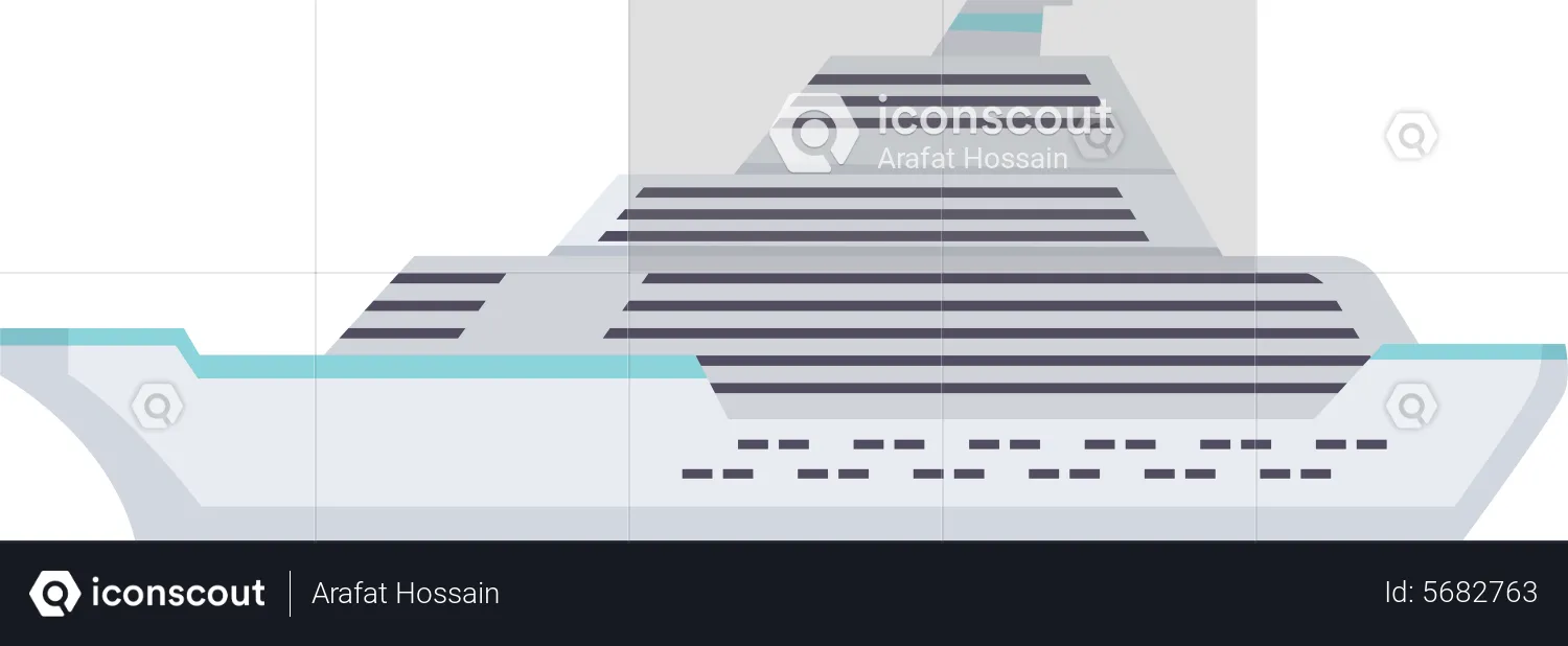 Barco de crucero  Ilustración