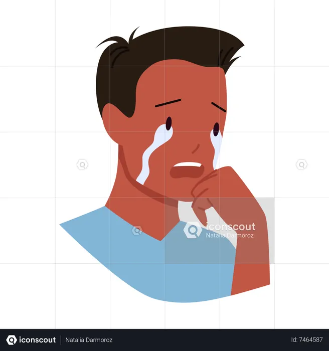 Crying Boy  Illustration