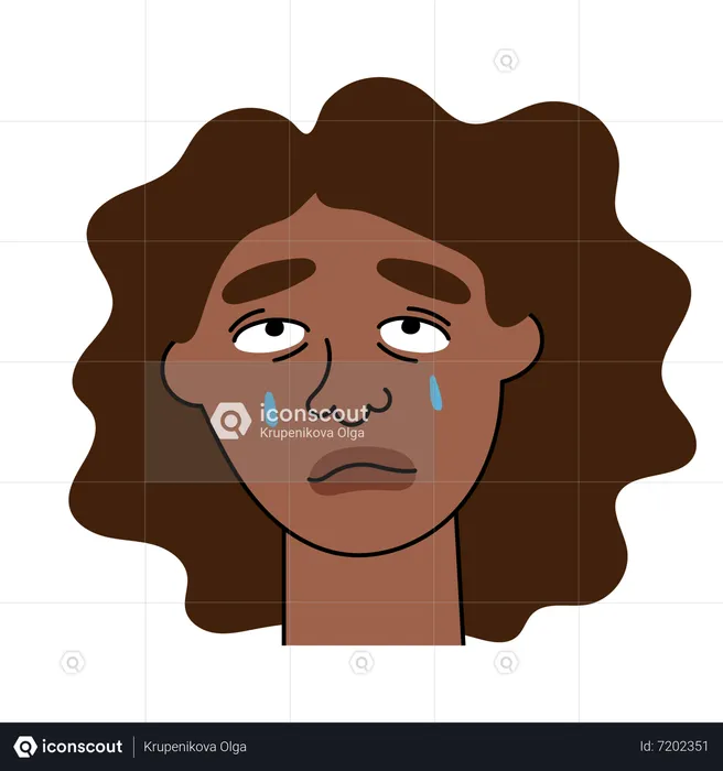 Crying Girl  Illustration