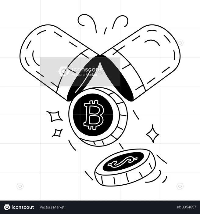 Crypto Capsule  Illustration