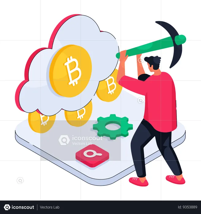 Crypto Cloud  Illustration