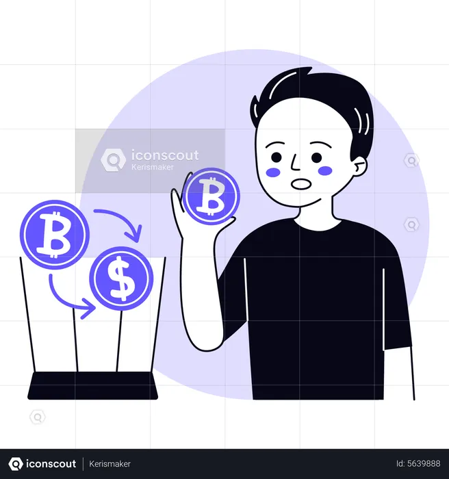Crypto Exchange  Illustration