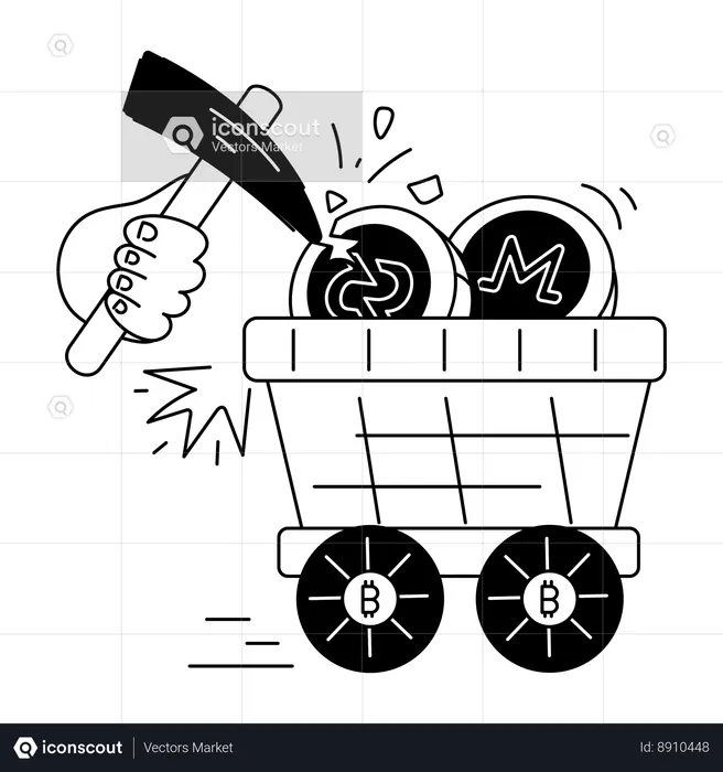 Extraction de crypto  Illustration