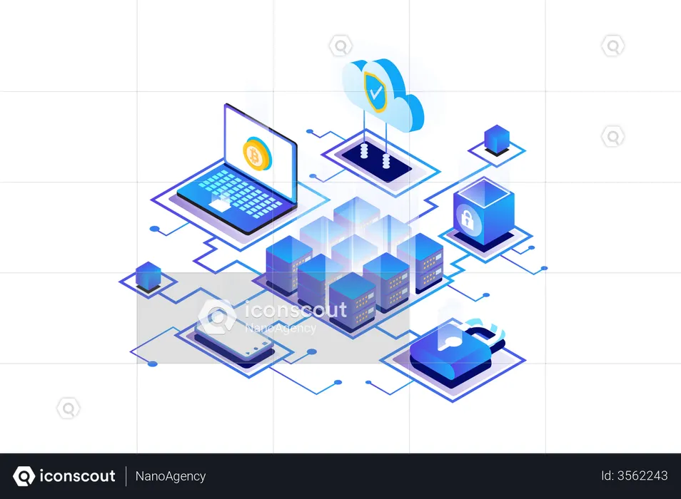 Extraction de crypto  Illustration