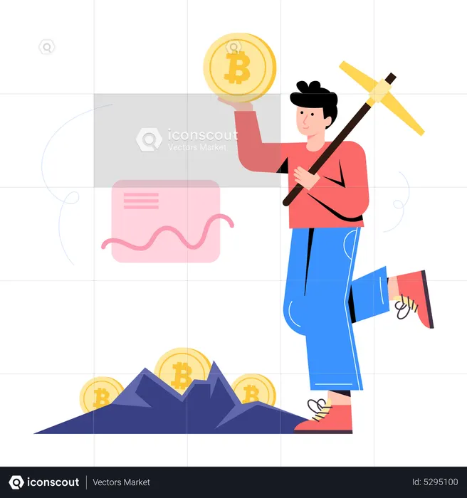 Extraction de crypto  Illustration