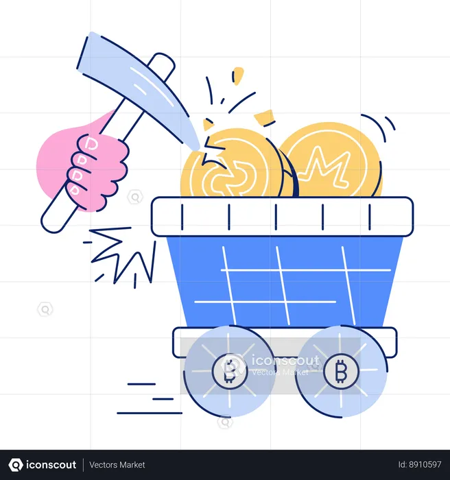 Crypto Mining  Illustration