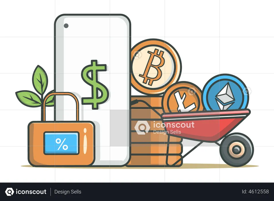 Crypto mining  Illustration