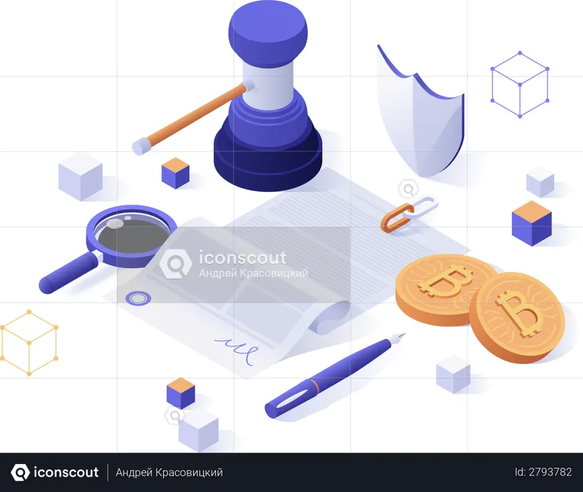 Législation sur les crypto-monnaies, réglementation légale ou contrôle gouvernemental  Illustration