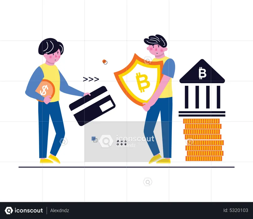 Protection des crypto-monnaies  Illustration