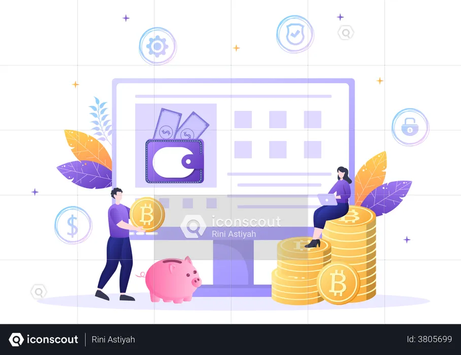 Crypto payment  Illustration