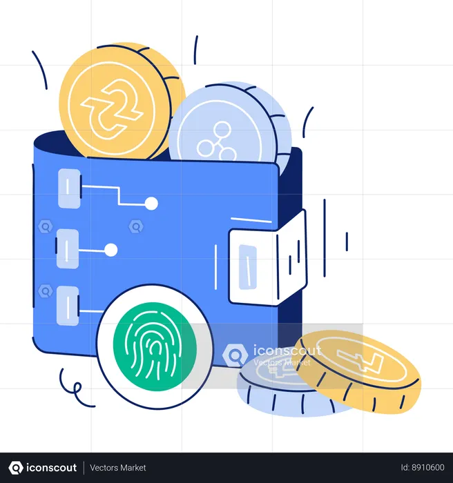 Portefeuille cryptographique  Illustration