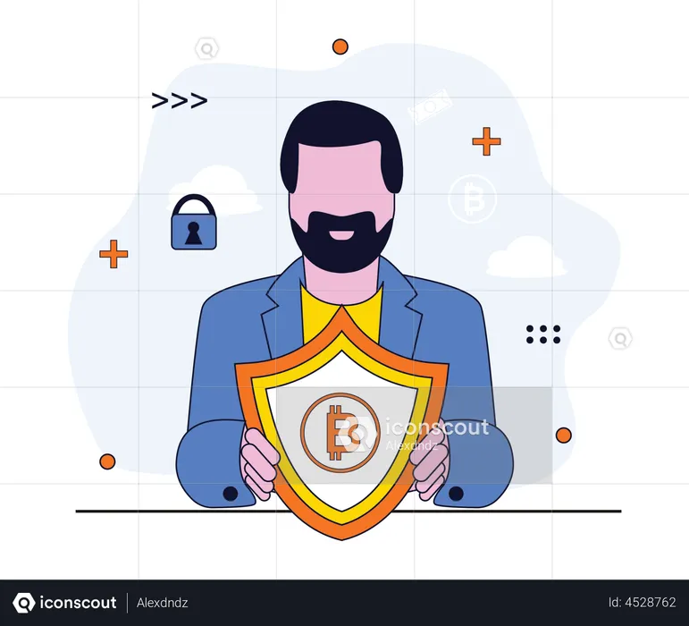 Crypto protection  Illustration