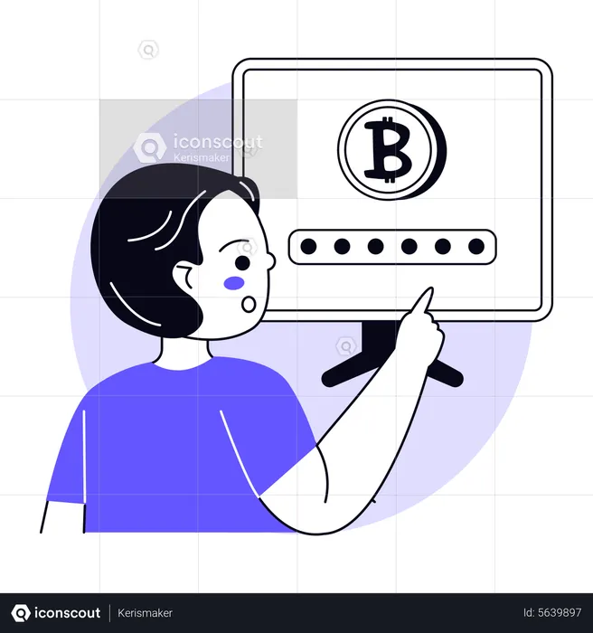 Crypto security  Illustration