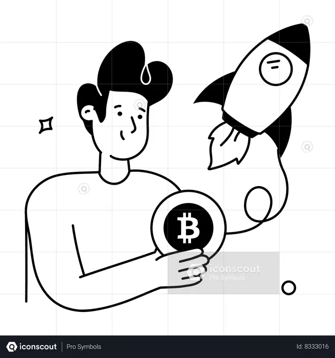 Crypto Startup  Illustration