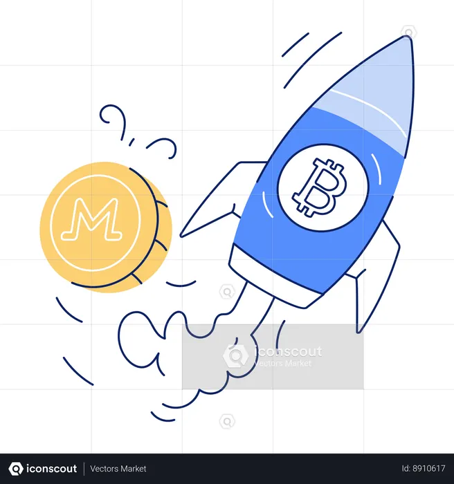 Crypto Startup  Illustration