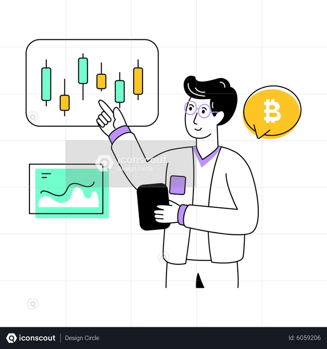Crypto Trading  Illustration