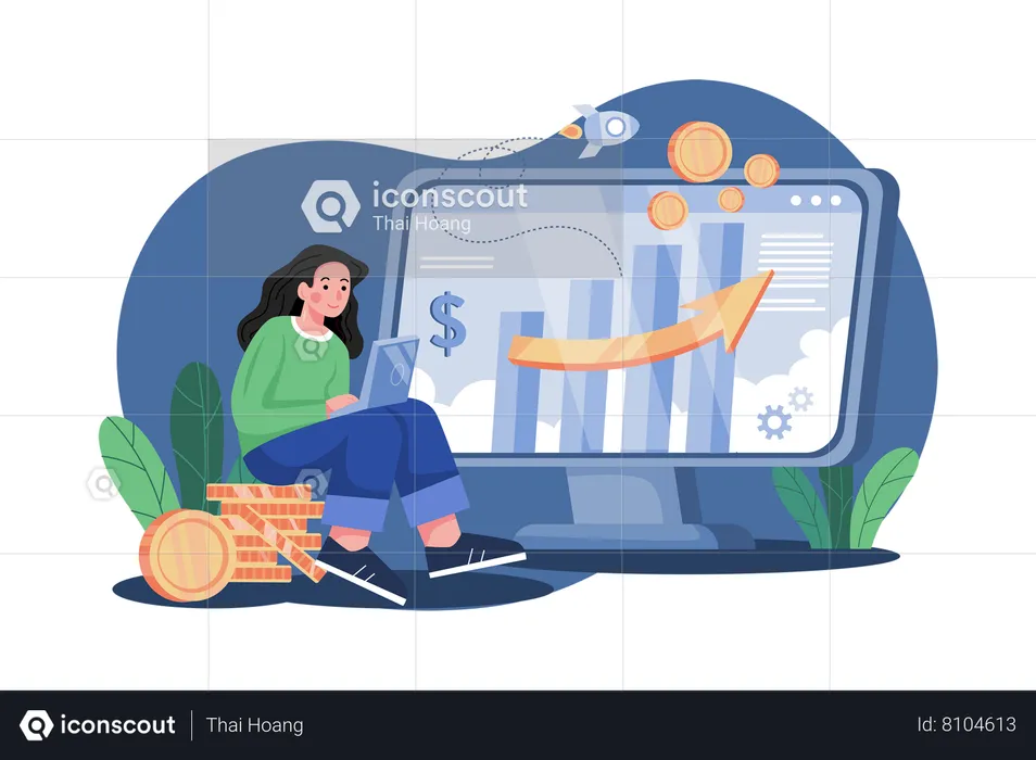 Crypto Trading  Illustration