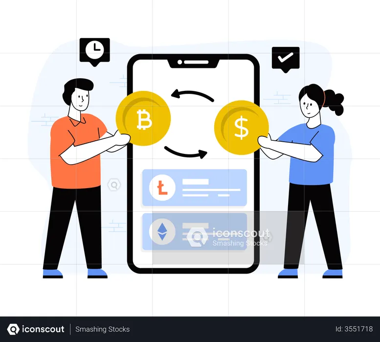 Crypto Trading  Illustration