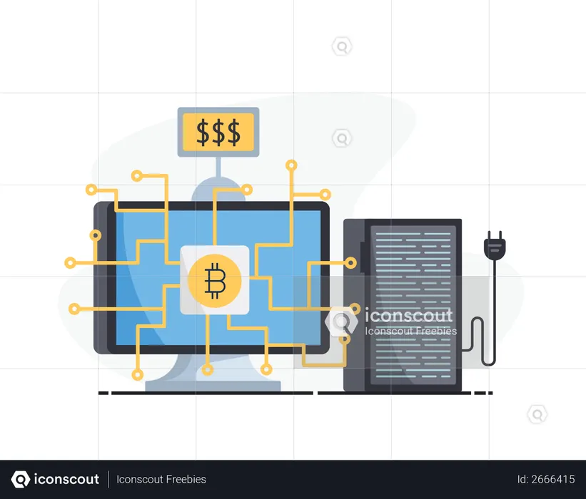 Cryptocurrency  Illustration
