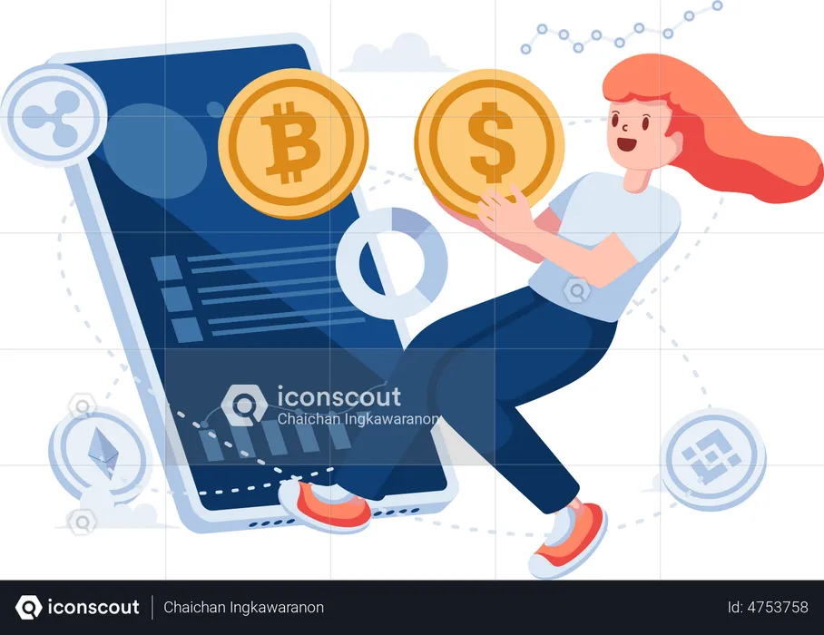 Cryptocurrency Exchange Trading Platform  Illustration