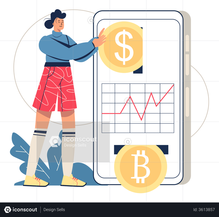 Cryptocurrency Investment Illustration
