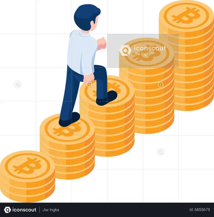 Cryptocurrency Investment  Illustration