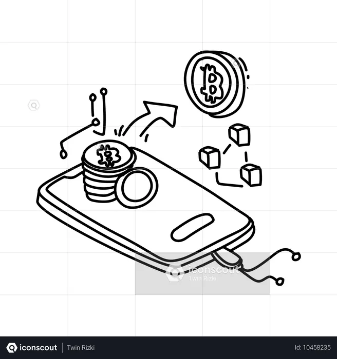 Cryptocurrency market  Illustration