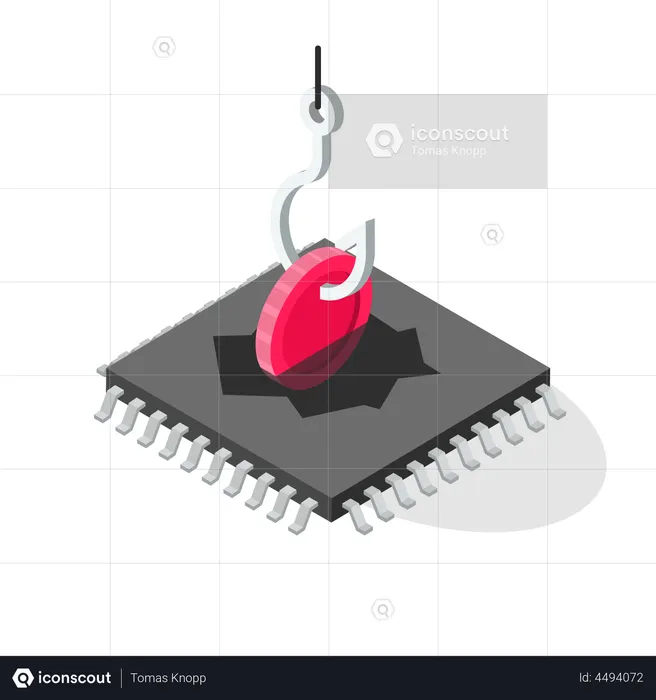 Cryptocurrency mining malware  Illustration