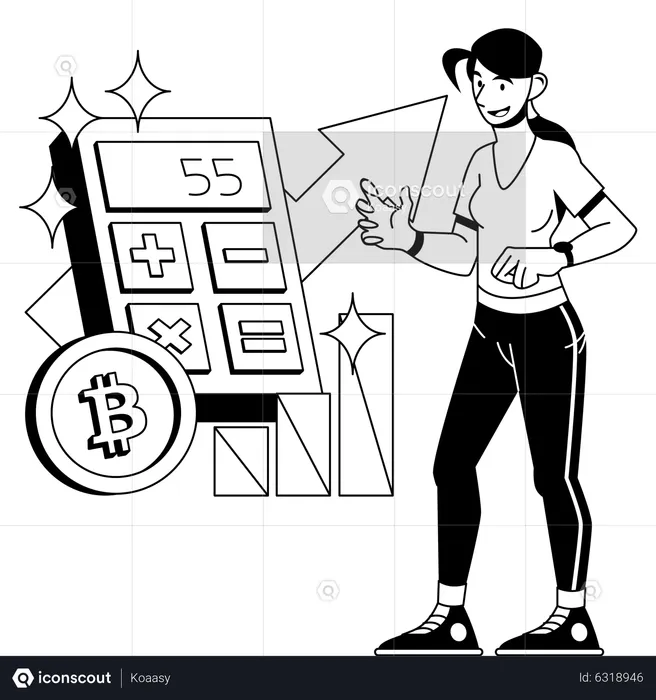 Cryptocurrency Rise  Illustration