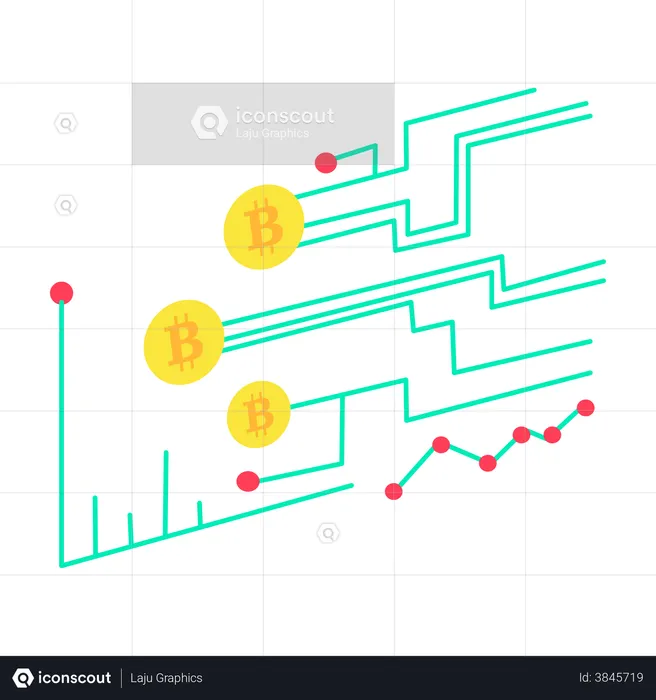 Cryptocurrency trade analysis  Illustration