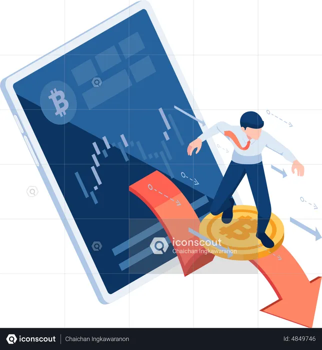 Cryptocurrency Trading  Illustration