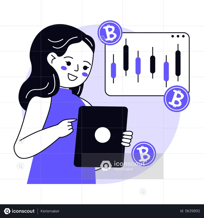 Cryptocurrency Trading  Illustration