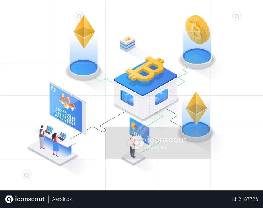 Cryptocurrency trading platform  Illustration