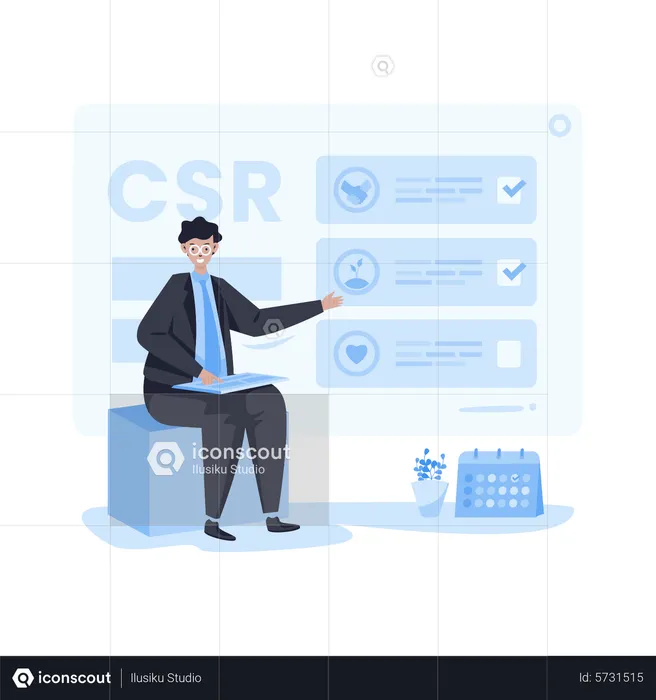 CSR program report  Illustration
