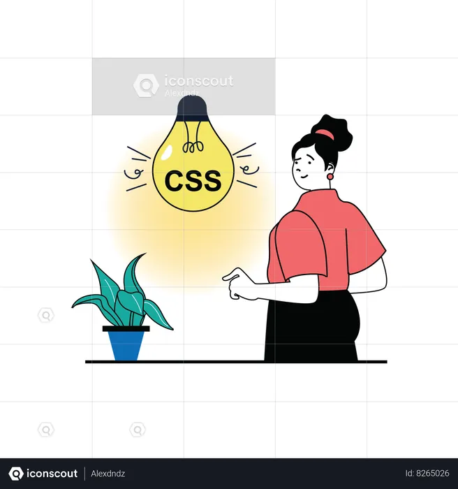 Css developer  Illustration