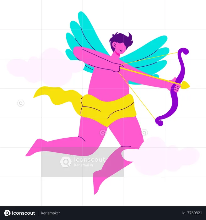 Anjo cupido  Ilustração