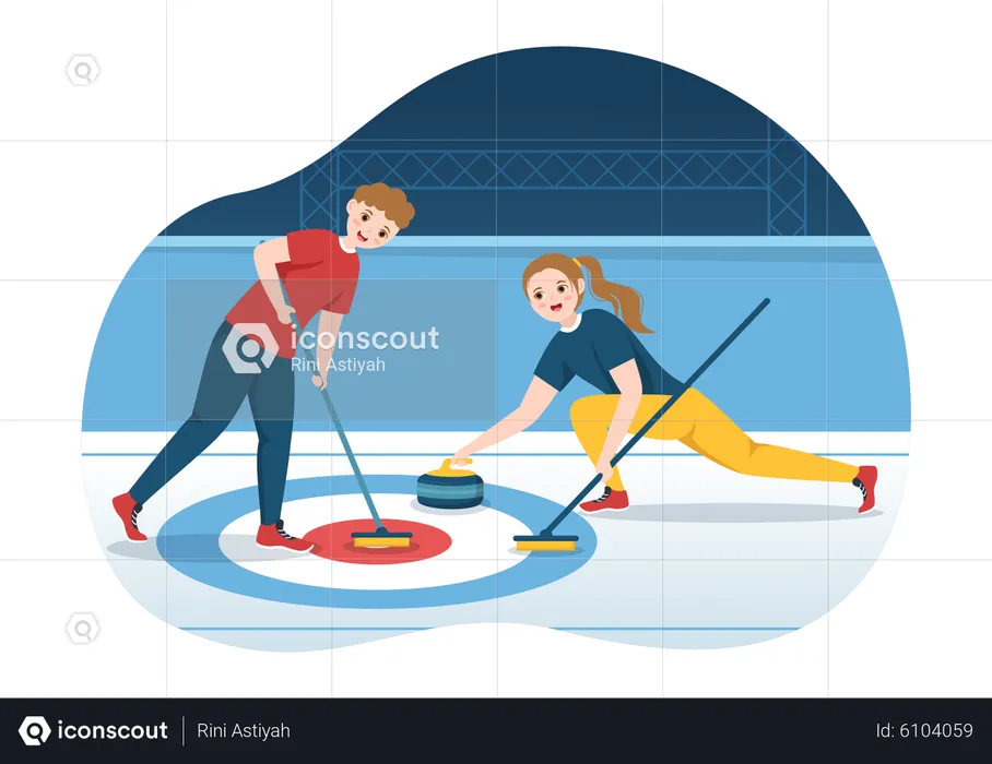 Curling match  Illustration