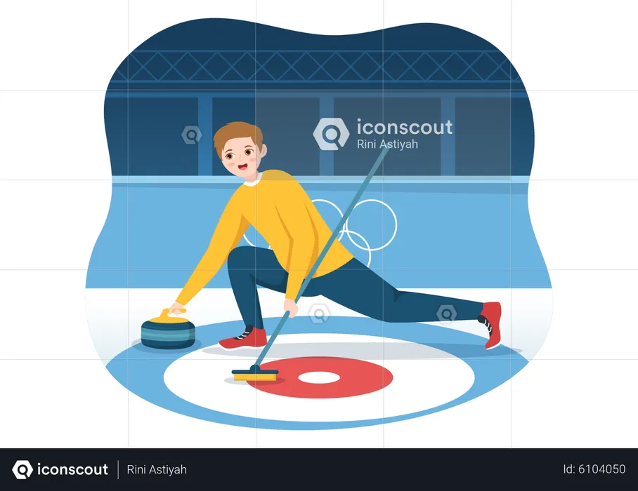 Curling Sport  Illustration