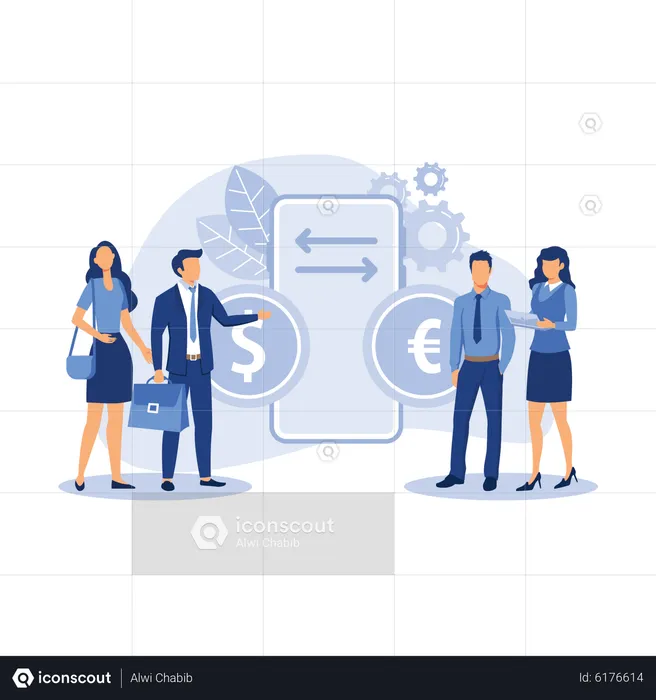 Currency conversion  Illustration