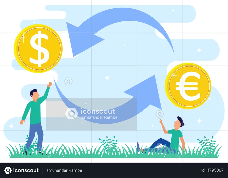 Currency Exchange  Illustration