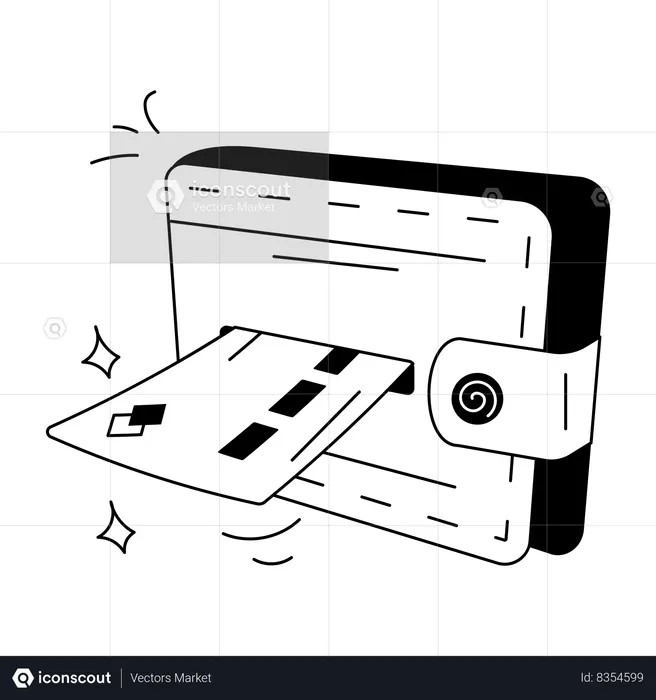 Currency wallet  Illustration