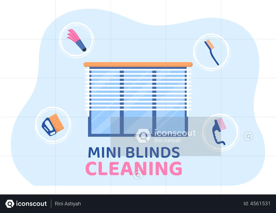 Curtains Cleaning  Illustration