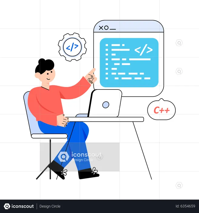 Custom Coding  Illustration