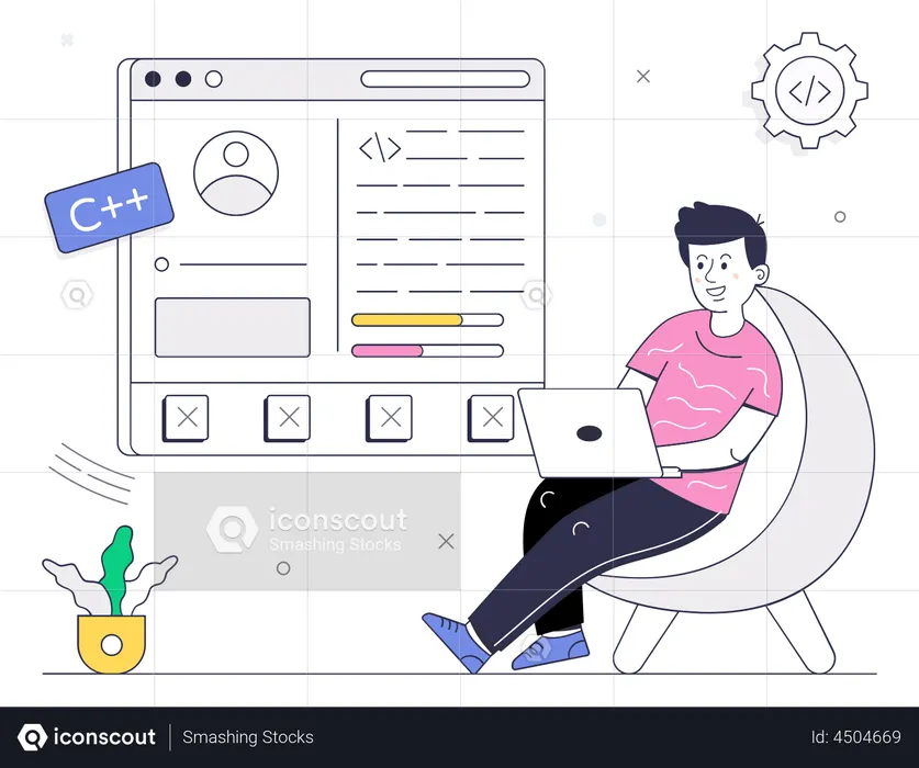 Custom Coding  Illustration