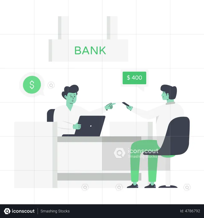 Customer Banking  Illustration