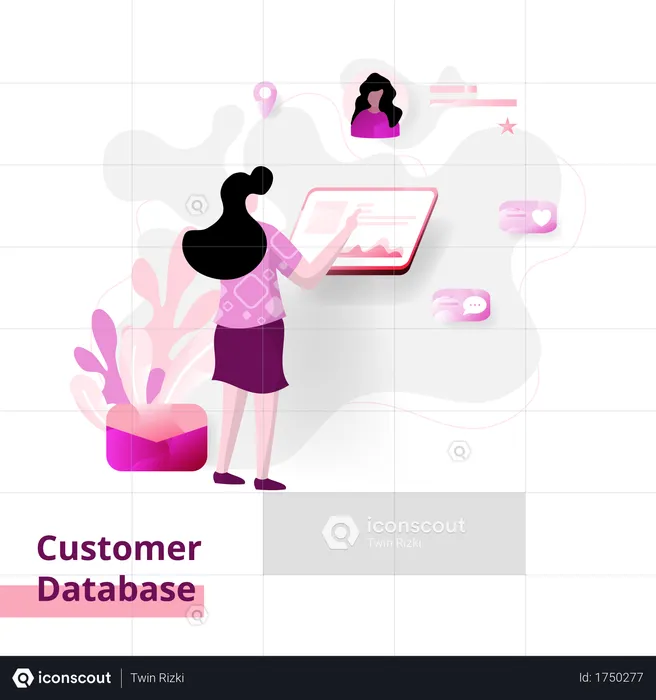 Customer Database  Illustration