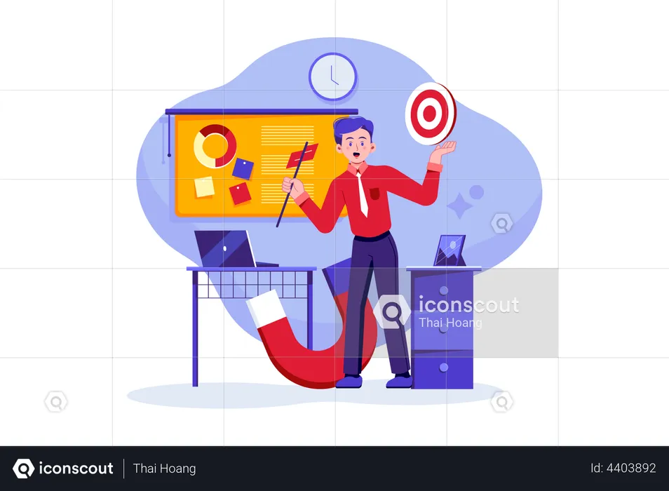 Customer Oriented Marketing  Illustration