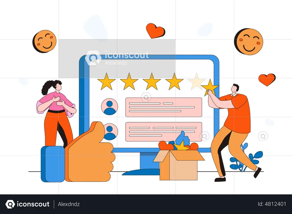 Customer rating  Illustration